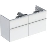 Geberit iCon vanity unit for double washbasin, 4 drawers, 118.4x61.5x47.6 cm, 502309