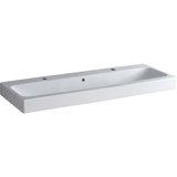 Geberit iCon washbasin 120x48,5cm white, 124020 with two tap holes