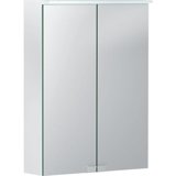 Geberit Option Basic mirror cabinet with lighting, two doors, width 50cm, 500257001