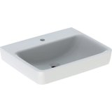 Geberit Renova Plan, washbasin, 60x48 cm, 1 tap hole, without overflow, 501637