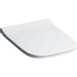 Keramag Smyle Slim WC seat with lid, sandwich, antibacterial, QuickRelease hinges, white, with soft-closing me...