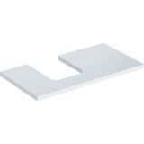 Geberit ONE washbasin plate, cut-out left, for countertop washbasin bowl shape, 90x3x47cm, 505.293.00.