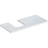 Geberit ONE washbasin plate, cut-out left, for countertop washbasin bowl shape, 105x3x47cm, 505.294.00.