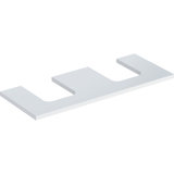 Geberit ONE washbasin plate, cut-out double, for countertop washbasin bowl shape, 120x3x47cm, 505.335.00.1