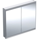 Geberit ONE mirror cabinet with ComfortLight, 2 doors, flush mounting, 105x90x15cm, 505.804.00.