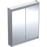 Geberit ONE mirror cabinet with ComfortLight, 2 doors, surface mounting, 75x90x15cm, 505.812.00.