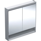 Geberit ONE mirror cabinet with ComfortLight, 2 doors, surface mounted, with niche, 90x90x15cm, 505.833.00.