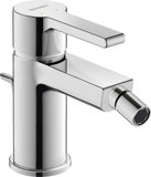 Duravit B.2 Single lever bidet mixer, with outlet fitting, fixed outlet with ball joint, 127mm projection
