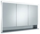 Keuco Royal Lumos mirror cabinet 14315, 3 revolving doors, wall mounting, 1200mm