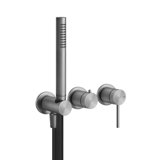 Gessi 316 ready-mounted single lever shower or bath mixer for concealed body, 2-way diverter cartridge, single...