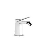 Gessi Rettangolo K, single-lever bidet mixer, with 1 1/4 waste, 118 mm projection, 53007