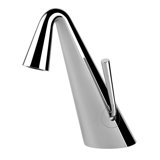 Gessi Cono single-lever basin mixer, without pop-up waste, projection 122 mm, 45001