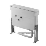 Gessi Via Tortona Secure box for bathtub filler combination tile bench mounting tileable raw slab