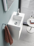 Duravit Vero Air washbasin 38x25 cm, without overflow, with tap hole bench, 1 tap hole right, underside glazed...