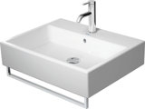 Duravit Vero Air Wash basin 60x47cm, with overflow, with tap hole bench, 1 tap hole, grinded