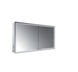 Emco asis prestige 2 illuminated mirror cabinet, flush-mounted model, 1315mm