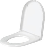 Duravit WC seat Starck 3 with SoftClose hinges stainless steel, white