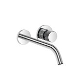 Dornbracht Meta PURE wall-mounted single-lever basin mixer without pop-up waste, 250 mm projection, fixed spou...