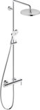 Duravit C.1 Shower System, with single lever shower mixer, incl. hand/head shower, projection 350mm, C14280007...
