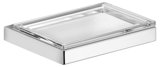 Keuco Edition 11 Soap dish, 11155, complete crystal bowl, chrome plated,