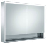 Keuco Royal Lumos mirror cabinet 14304, 2 revolving doors, wall-mounted, 1000mm