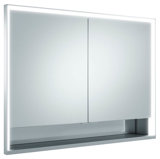 Keuco Royal Lumos mirror cabinet 14314, 2 revolving doors, wall mounted, 1000mm