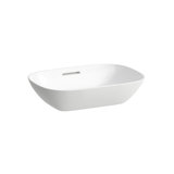 Laufen INO washbasin bowl, without tap hole, with overflow, US closed 500x360, H812302
