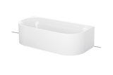Bette Lux Oval I Silhouette pre-wall bathtub 190x95x45cm, 2 back sloping, 3417CWVVS