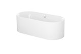 Bette Lux Oval Silhouette free-standing bathtub, 180x80x45cm, 2 sloping backs, 3466CFXXS