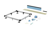 Bette Floor installation system Universal, adjustment range 75-215mm, 100x100cm