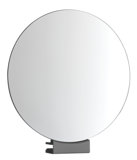 Emco shaving and cosmetic mirror, magnification: 2 - 3 times, round, diam. 120 mm, non-illuminated, clip-on, c...