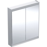 Geberit ONE mirror cabinet with ComfortLight, 2 doors, surface mounting, 75x90x15cm, 505.812.00.