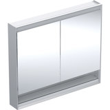 Geberit ONE mirror cabinet with ComfortLight, 2 doors, surface mounted, with niche, 105x90x15cm, 505.834.00.