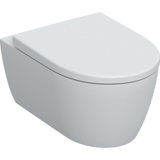 Geberit iCon, set wall-hung WC with WC seat, rimless, low-flush, closed form, 6l, 501664
