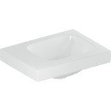 Geberit iCon Light hand-rinse basin, 38 cm x 28 cm, without tap hole, without overflow, shelf space left, 5018...