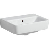 Geberit Renova Plan, hand-rinse basin, 45x34 cm, without tap hole, with overflow, 501626