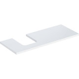 Geberit ONE washbasin plate, cut-out left, for countertop washbasin bowl shape, 120x3x47cm, 505.295.00.