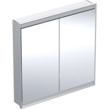Geberit ONE mirror cabinet with ComfortLight, 2 doors, flush mounting, 90x90x15cm, 505.803.00.