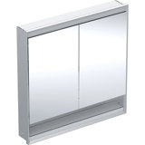 Geberit ONE mirror cabinet with ComfortLight, 2 doors, flush mounting, with niche, 90x90x15cm, 505.823.00.