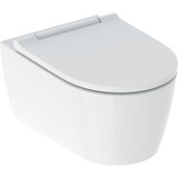 Geberit One wall-hung WC, TurboFlush, with WC seat with soft-closing mechanism