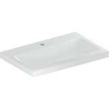 Geberit iCon Light washbasin, 75 cm x 48 cm, with tap hole, without overflow,501835