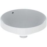 Keramag VariForm built-in washbasin round, 400mm, without tap hole, with overflow