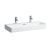 Laufen VAL washbasin, undermount, 2 tap holes, with overflow, 950x420mm, H810287
