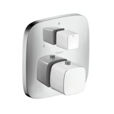 Hansgrohe PuraVida Thermostat flush-mounted with stop/changeover valve