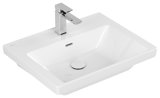 Villeroy & Boch Subway 3.0 cabinet washbasin, 600 x 470 mm, 1 tap hole, with overflow, unground, 4A7060
