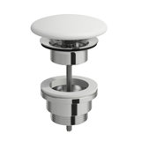 Laufen drain valve, open, with ceramic cover, for washbasins without overflow, H8981840000001