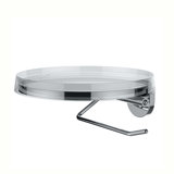 Laufen Kartell toilet paper holder, W/D: 185/185 mm, deco disc crystal clear, H3843320040001