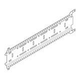 Dornbracht xGrid mounting rail series neutral, wall flush mounting, 555 mm, 1236097090