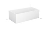 Bette Lux V Silhouette Side, 180x90cm, bathtub, Installation in right corner, 3461CELVS