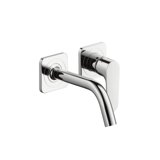 Hansgrohe AXOR Citterio M Single lever flush-mounted basin mixer with rosettes and short spout Wall mounting